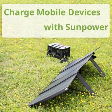 Купити Портативний зарядний пристрій сонячна панель Bresser Mobile Solar Charger 120 Watt USB DC (3810070) в Україні