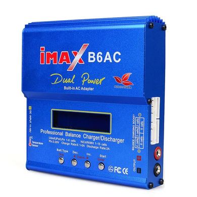 Купити Зарядний пристрій Imax B6AC 80W, з балансиром і вбудованим БЖ в Україні