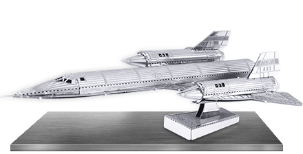 Купить Металлический 3D конструктор "Самолет SR71 Blackbird" Metal Earth MMS062 в Украине