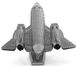 Металлический 3D конструктор "Самолет SR71 Blackbird" Metal Earth MMS062