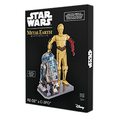 Купить Набор моделей C-3PO & R2-D2 Deluxe Metal Earth MMG276 в Украине