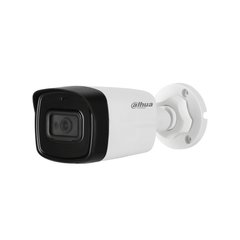 Купити HDCVI відеокамера 8 Мп Dahua DH-HAC-HFW1800TLP-A (2.8 мм) із вбудованим мікрофоном для системи відеонагляду в Україні