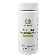 Индикаторные полоски на pH 0–14 (100 шт.) UKRHIM TS-PH14-100