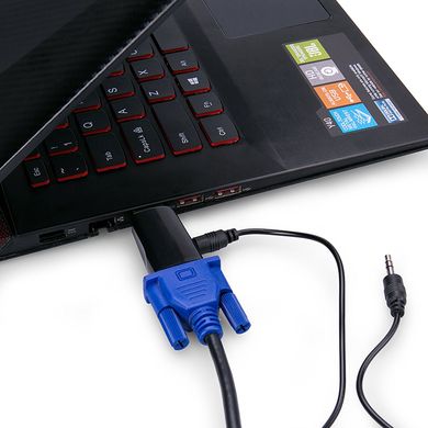 Купити Перехідник PowerPlant HDMI - VGA (CA910267) в Україні