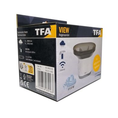 Купить Датчик количества осадков TFA 30380202 VIEW для беспроводных метеостанций в Украине