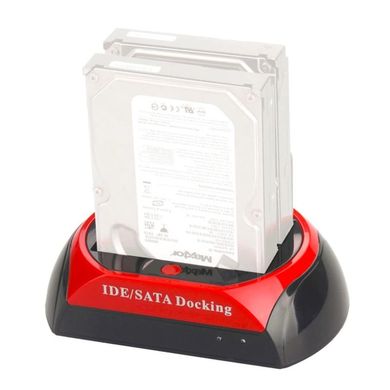 Купити Док станція для HDD - зовнішня кишеня для жорстких дисків 2,5 - 3,5 дюйми Kkmoon C55, червона в Україні