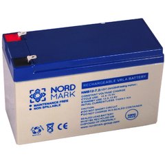 Купить Аккумулятор Nordmark AGM 12V 7Ah, Terminal T1 (4.75мм) (NMB12-7) (NV820894) в Украине