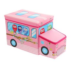 Ящики-сидіння для игрушок Good Idea у вигляді автобусу Рожеві (hub_hnaO80921)