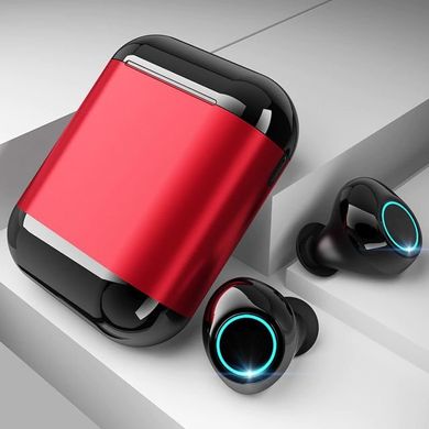 Купити Бездротові Bluetooth навушники Tomkas S7-TWS, червоний бокс. в Україні