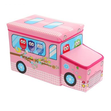Купить Ящики-сидения для игрушек Good Idea в виде автобуса Розовый (hub_hnaO80921) в Украине