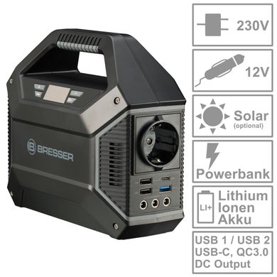 Купити Портативна зарядна станція Bresser Portable Power Supply 100 Watt (3810000) в Україні