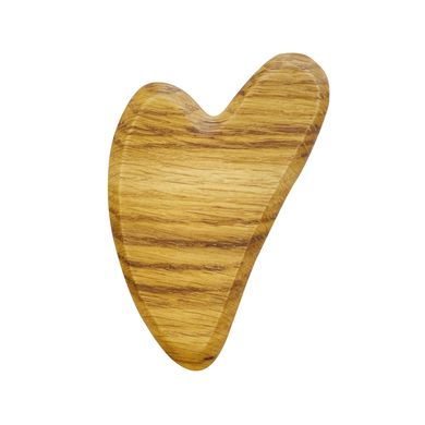 Купить Скребок гуаша для лица деревянный + Органическое масло макадамии в Украине