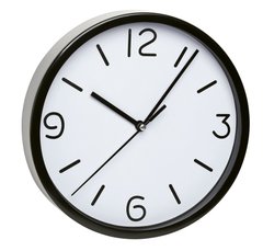 Купити Настінний годинник TFA 60303301, d=200x35 мм, чорний в Україні
