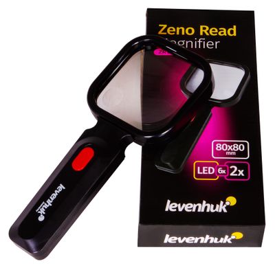 Купить Лупа для чтения Levenhuk Zeno Read ZR10, черная в Украине