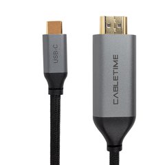 Купить Кабель PowerPlant USB-C – HDMI, 4K, Ultra HD, V2.0, 1.8м (CA913350) в Украине