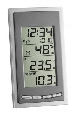 Купить Термометр цифровой с внешним радиодатчиком TFA «Diva Go» 30301810.IT в Украине