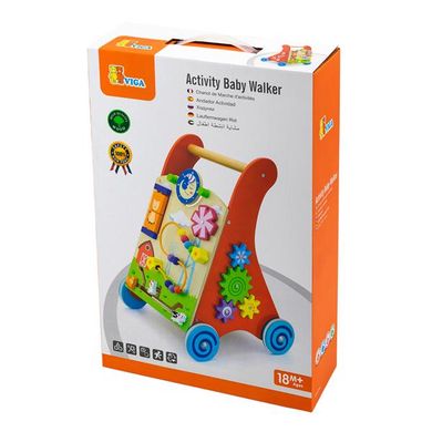 Купити Ходунки-каталка Viga Toys з бізібордом (50950) в Україні