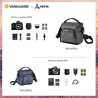 Купить Сумка Vanguard Vesta Aspire 15 Gray (Vesta Aspire 15 GY) в Украине