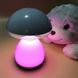 Меняющий цвета Led Нічник Mush Light Атмосферная лампа Гриб с пружинистой шляпкой с аккумулятором
