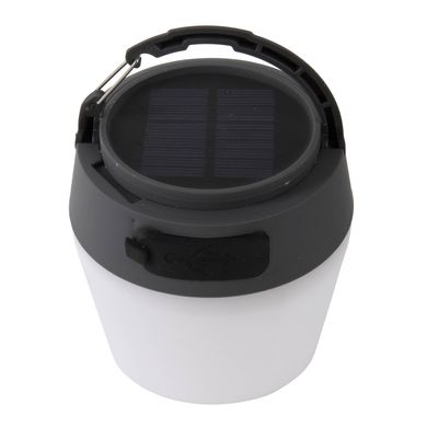 Купить Фонарь кемпинговый Bo-Camp Wega Powerbank Solar 180 Люмен Белый/Серый/Черный (5818735) в Украине