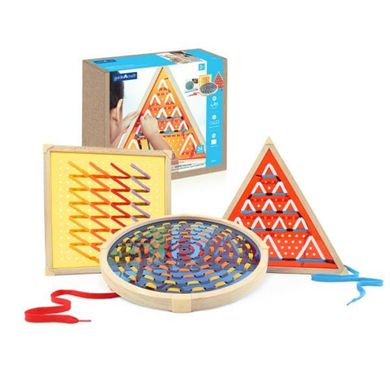 Купить Шнуровка Guidecraft Manipulatives Большие фигуры (G6804) в Украине