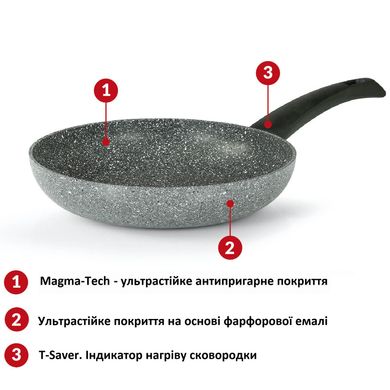 Купить Сковорода Flonal Pietra Viva 22 см (PV8PB2270) в Украине