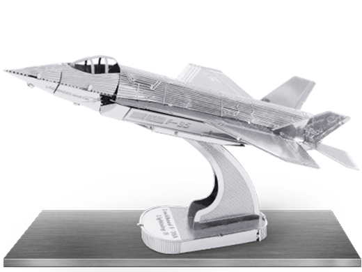 Купить Металлический 3D конструктор "Самолет F35 Lightning II" Metal Earth MMS065 в Украине