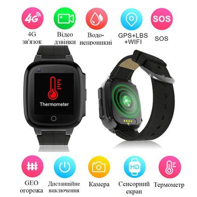 Купити Розумні дитячі годинники Nectronix LT-25 з GPS-відстеженням, підтримкою 4G, термометром, камерою та сенсорним екраном. в Україні