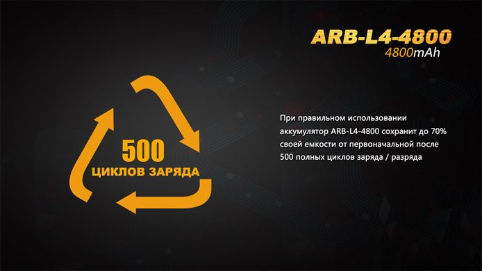 Купить Акумулятор 26650 Fenix 4800 mAh Li-ion в Украине