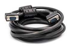 Купить Видео кабель PowerPlant VGA-VGA, 5 м, Double ferrites (CA911059) в Украине