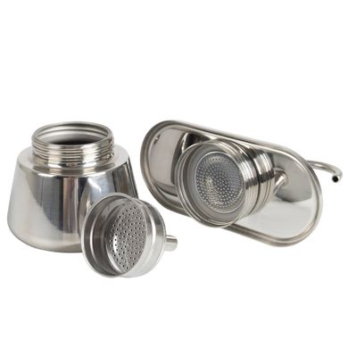 Купити Кавоварка Bo-Camp Stainless Steel 2-cups Silver (2200545) в Україні