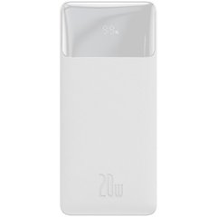 Купити Універсальна мобільна батарея Baseus Bipow 30000mAh, PD 20W, USB-C, 2xUSB QC 3.0 (white) (PPDML-N02) в Україні