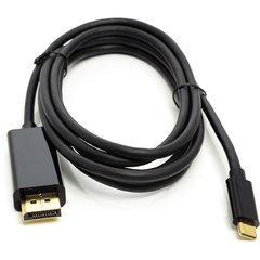 Купить Кабель PowerPlant USB Type-C 3.1 Thunderbolt 3(M) - DisplayPort(M), 4K, 1.8 м (CA911844) в Украине