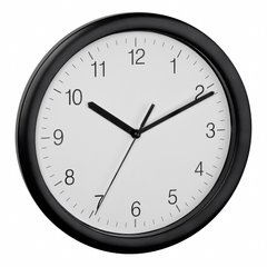 Купити Настінний годинник TFA 60306401 Sweep, чорний, d=254x34 мм в Україні