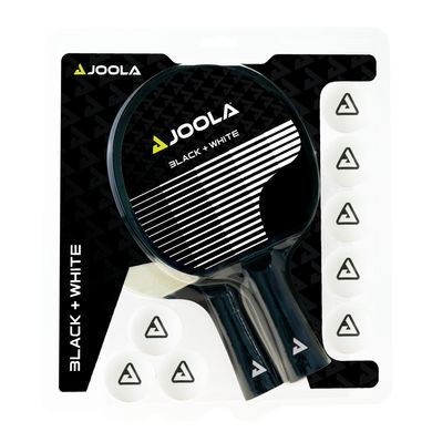 Купити Набір для настільного тенісу Joola Black White 2 Bats 8 Balls (54817) в Україні