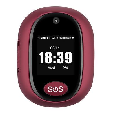 Купить GPS трекер брелок 4G для детей и пожилых людей, с камерой, экраном, кнопкой SOS, аудиозвонком, шагомером VJOYCAR RF-V45 в Украине