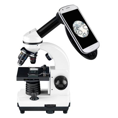 Купити Мікроскоп Bresser Junior Biolux SEL 40x-1600x White з кейсом та адаптером для смартфона в Україні