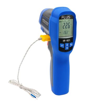 Купити Пірометр з термопарою К-типу Flus IR-821 (-50…+850 С), 30:1 в Україні