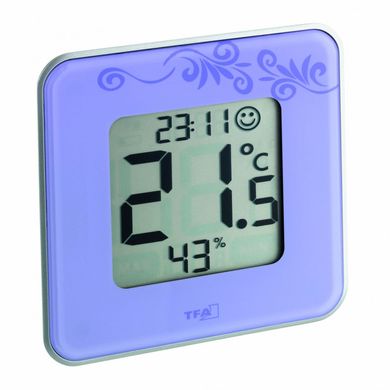 Купить Термогигрометр цифровой TFA «Style» 30502111, фиолетовый в Украине