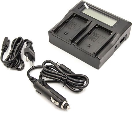 Купить Зарядное устройство для PowerPlant Dual Sony NP-F970 для двух аккумуляторов (CH980222) в Украине