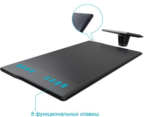Купити Графічний планшет Huion Inspiroy Q11K + рукавичка в Україні