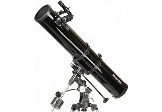 Купити Телескоп Arsenal - Synta 114/900, EQ1, рефлектор Ньютона, з окулярами PL6.3 та PL17 (1149EQ1) в Україні