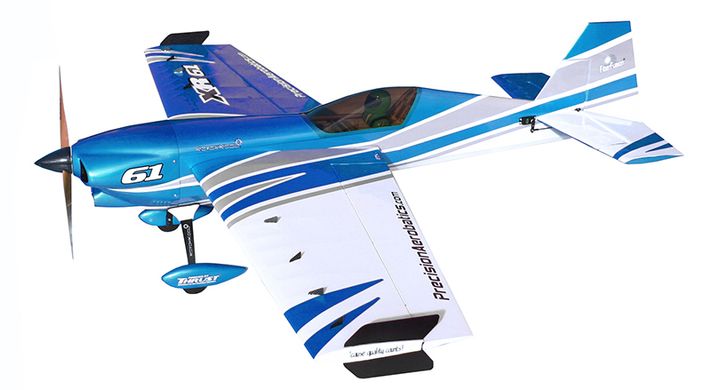 Купити Літак радіокерований Precision Aerobatics XR-61 1550мм KIT (синій) в Україні