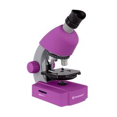 Купити Мікроскоп Bresser Junior 40x-640x Purple з набором для дослідів та адаптером для смартфона в Україні