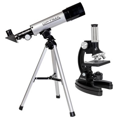Купити Мікроскоп Optima Universer 300x-1200x + Телескоп 50/360 AZ в кейсі (MBTR-Uni-01-103) в Україні