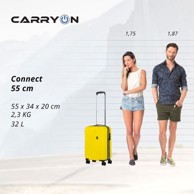 Купить Чемодан CarryOn Connect (S) Yellow в Украине
