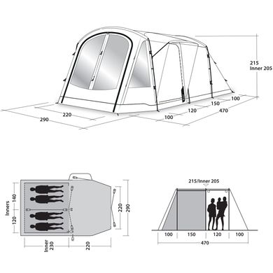 Купить Палатка Outwell Nevada 4P Navy Night (111202) в Украине