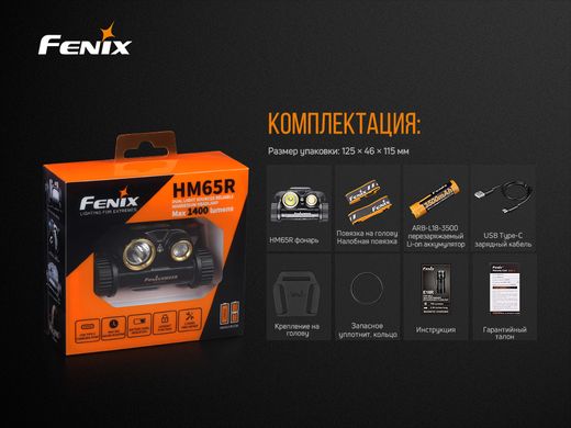 Купити Ліхтар налобний Fenix HM65R в Україні