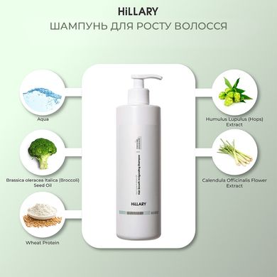 Купити Шампунь для росту волосся Hillary Hop Cones & B5 Hair Growth Invigorating, 500 мл в Україні