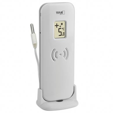 Купити Термометр цифровий з 2 радіодатчиками "DOUBLE-CHECK" DCF77 TFA 30307301 в Україні